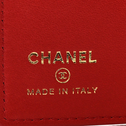 Chanel Caviar Quilted Passport Holder Red 6 of 8