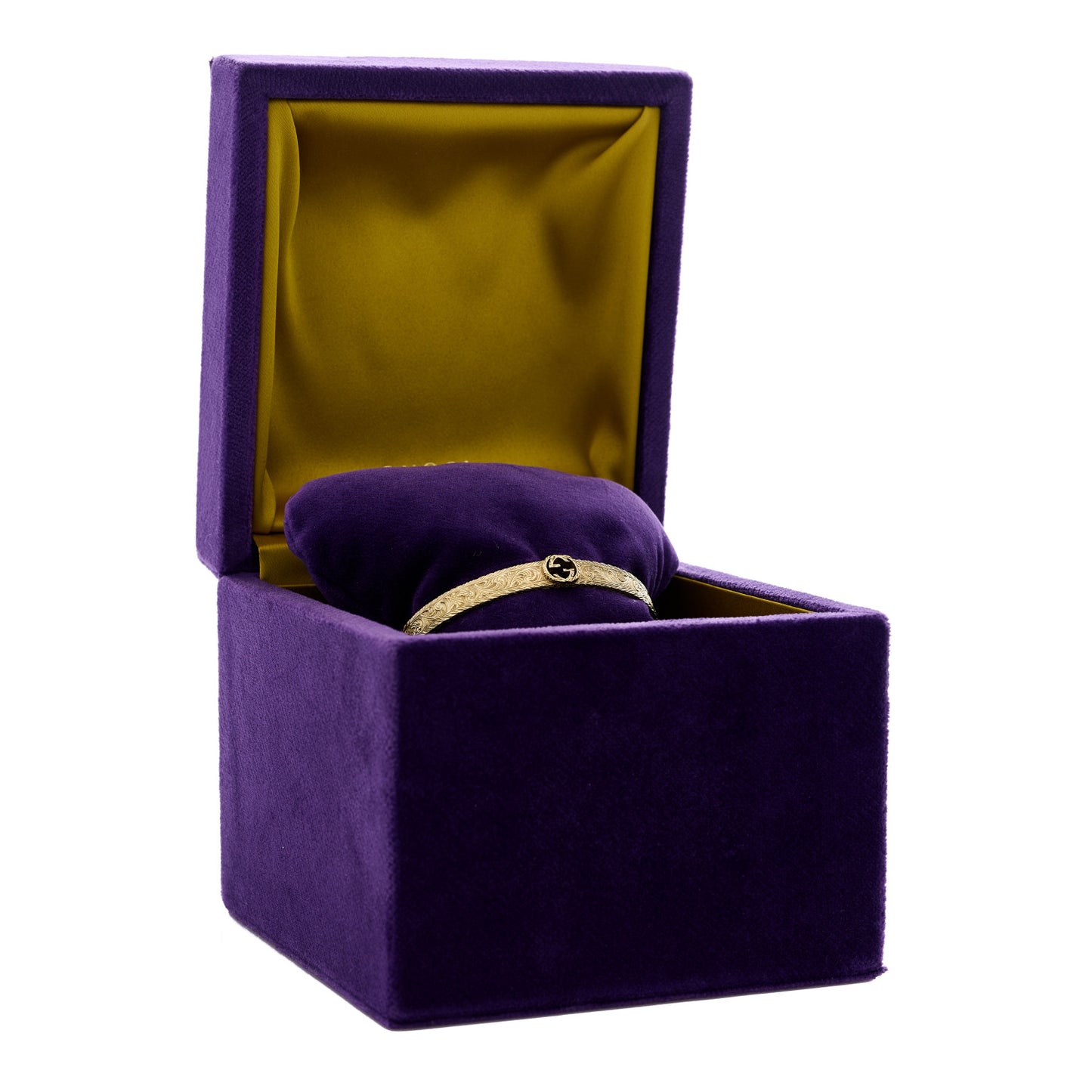 18K Yellow Gold Interlocking G Cuff Bracelet