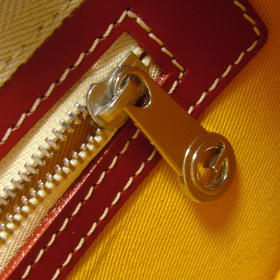 Goyard Chevron Toile Marie Galante PM Red 9 of 10