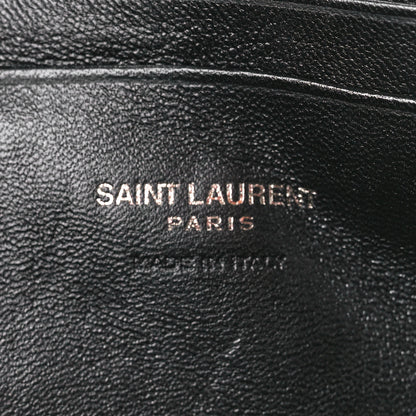 Saint Laurent Grain De Poudre Matelasse Monochrome Monogram Mini Lou Camera Bag Black 6 of 10