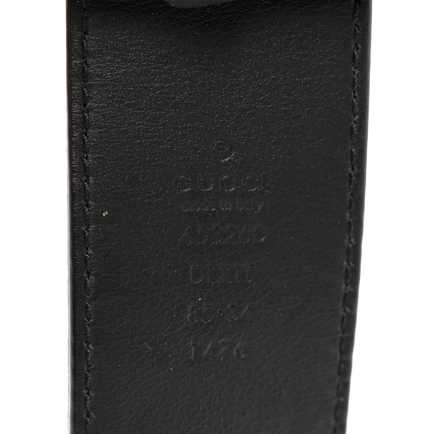 Gucci Moon Calfskin Pearl Double G 40mm Belt 85 34 Black Cream 3 of 6