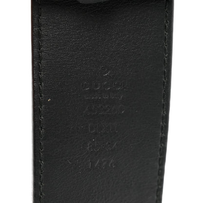 Gucci Moon Calfskin Pearl Double G 40mm Belt 85 34 Black Cream 3 of 6