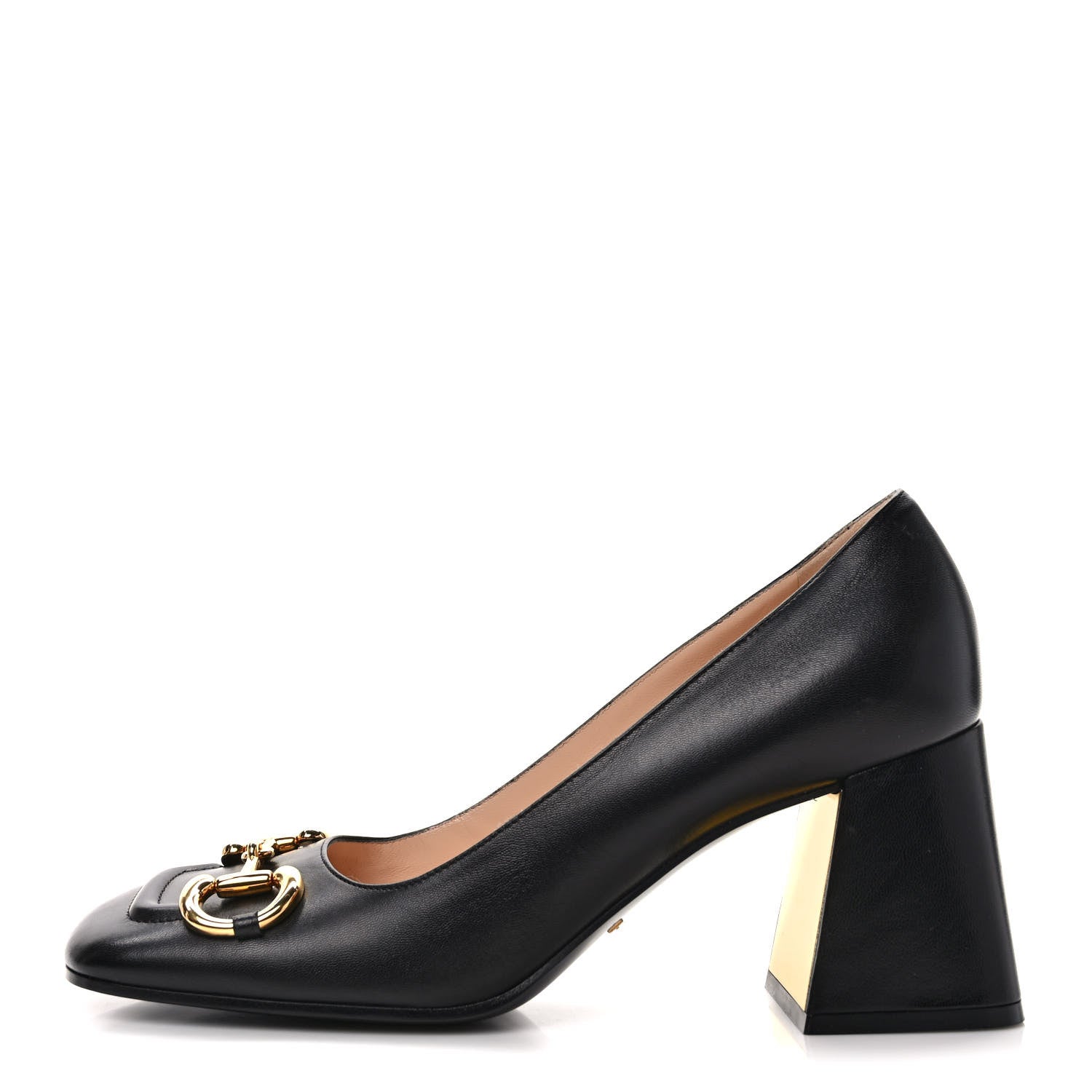 Gucci Malaga Kid Horsebit 75mm Pumps 40 Black 1 of 8