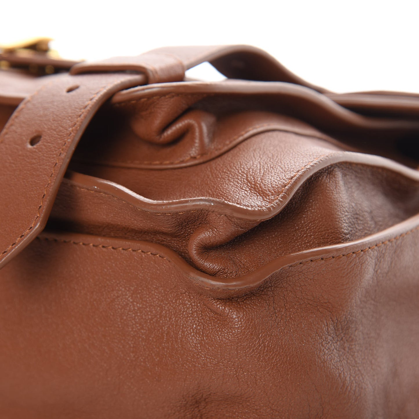 Lambskin Medium PS1 Satchel Saddle