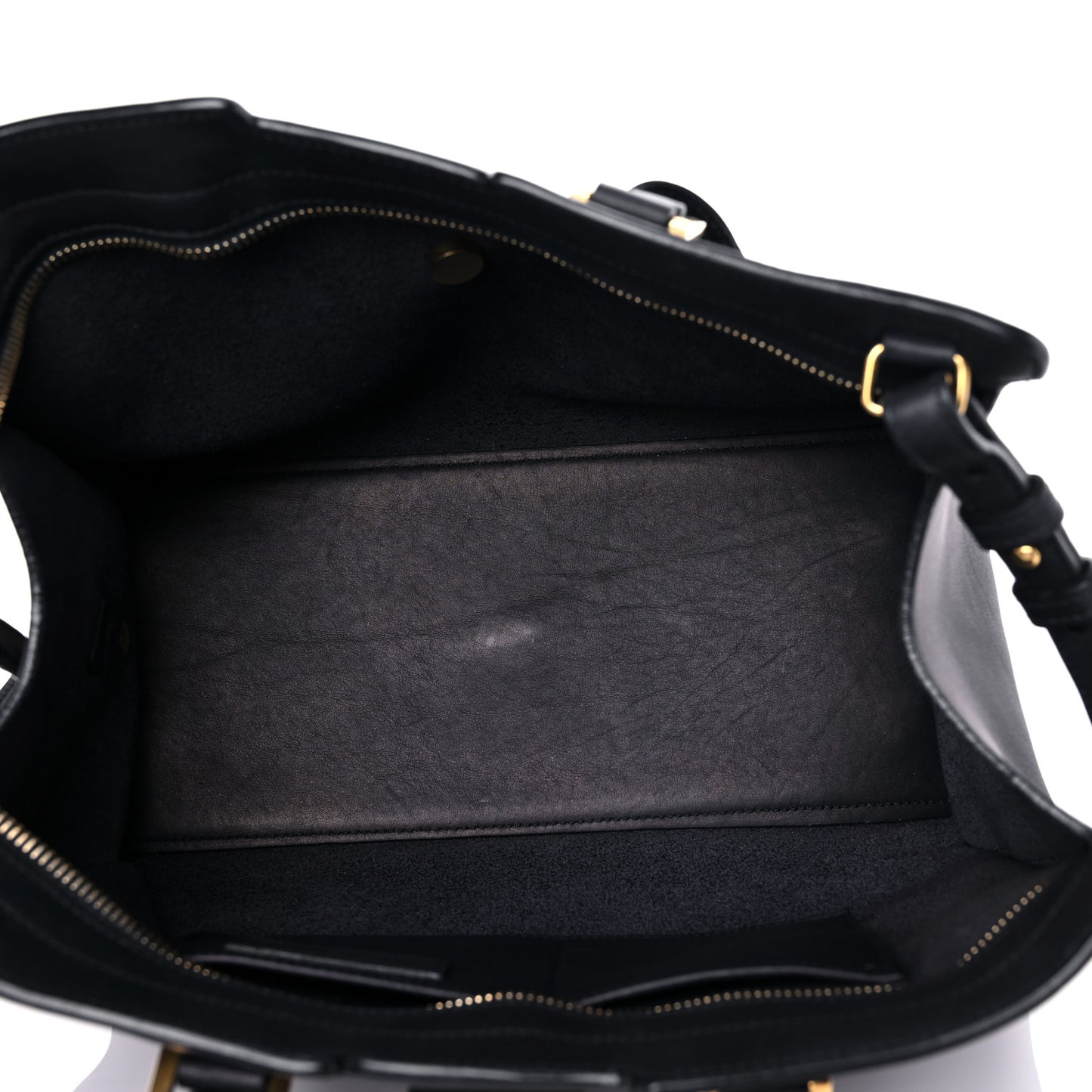 Calfskin Small Classic Y Cabas Navy Blue