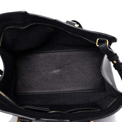 Saint Laurent Calfskin Small Classic Y Cabas Navy Blue 4 of 20