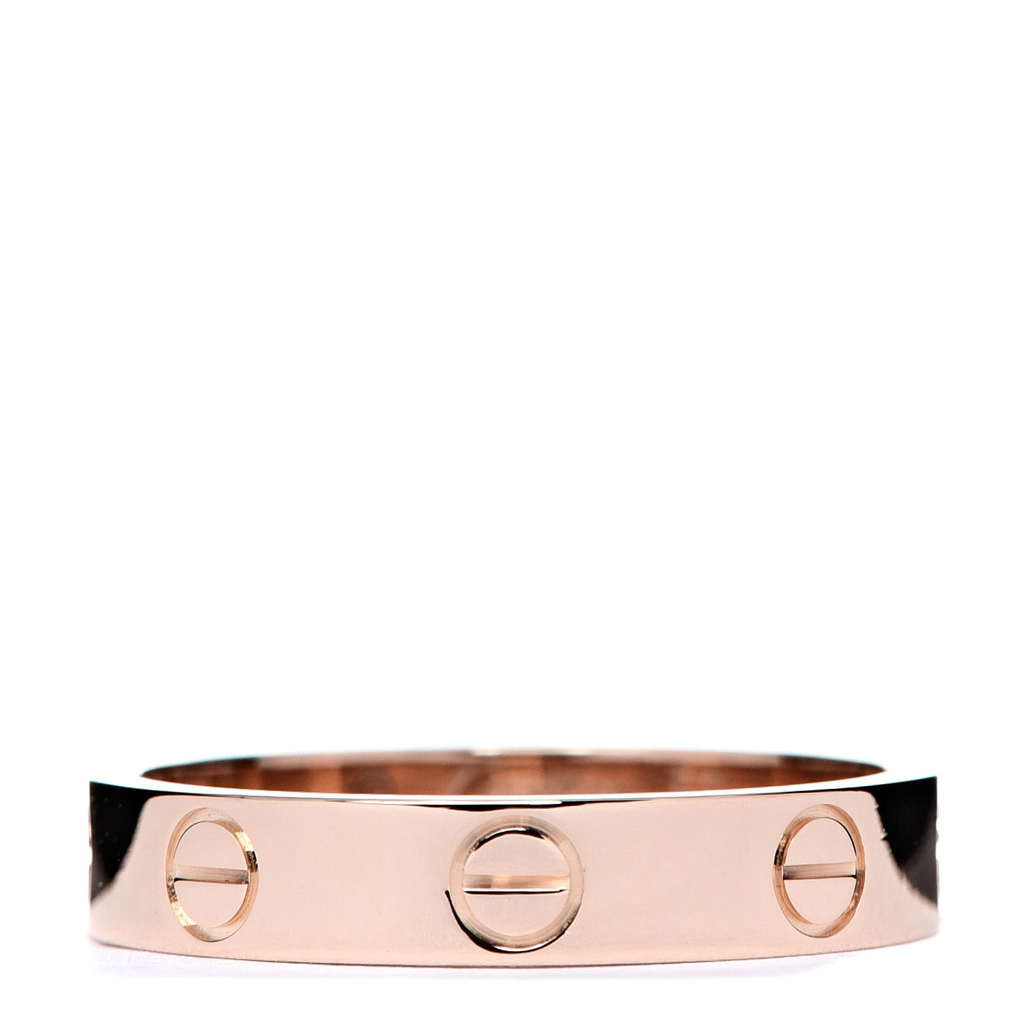 18K Pink Gold 3.5mm LOVE Wedding Band Ring 52 6