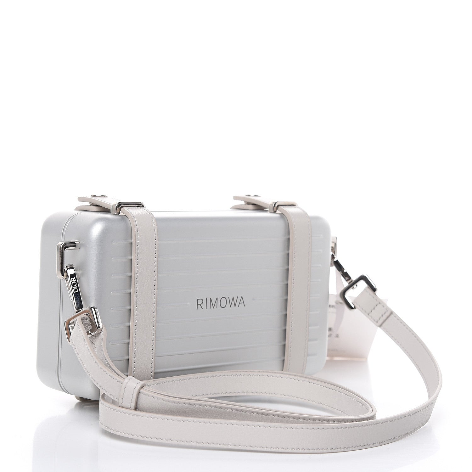 Christian Dior X RIMOWA Aluminum Personal Clutch On Strap Silver 3 of 12