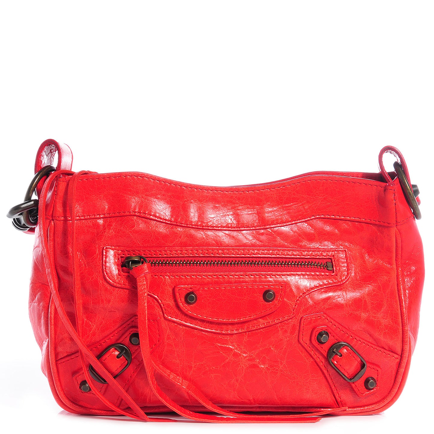 Agneau Shoulder Bag Vermillion