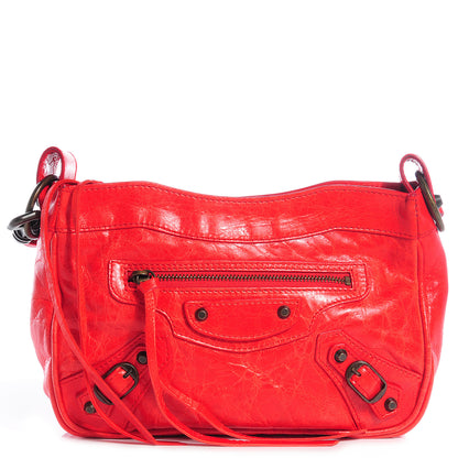 Balenciaga Agneau Shoulder Bag Vermillion 1 of 11