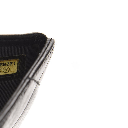 Chanel Patent Caviar CC Compact French Flap Wallet Black 7 of 13