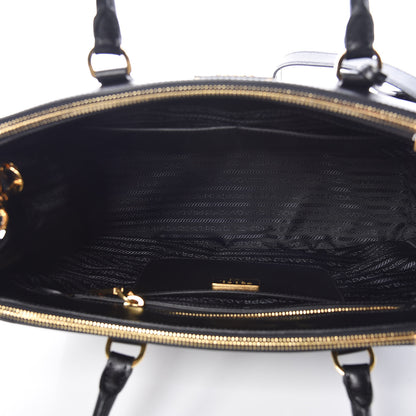 Prada Saffiano Medium Galleria Double Zip Tote Black 5 of 9
