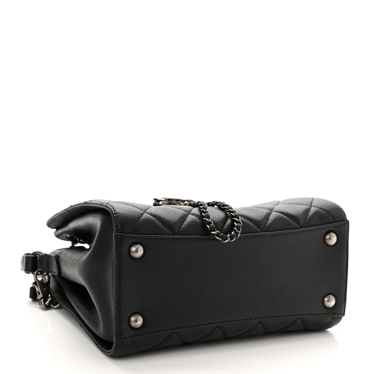 Chanel Caviar Quilted Small CC Bucket Bag Black 3 of 9