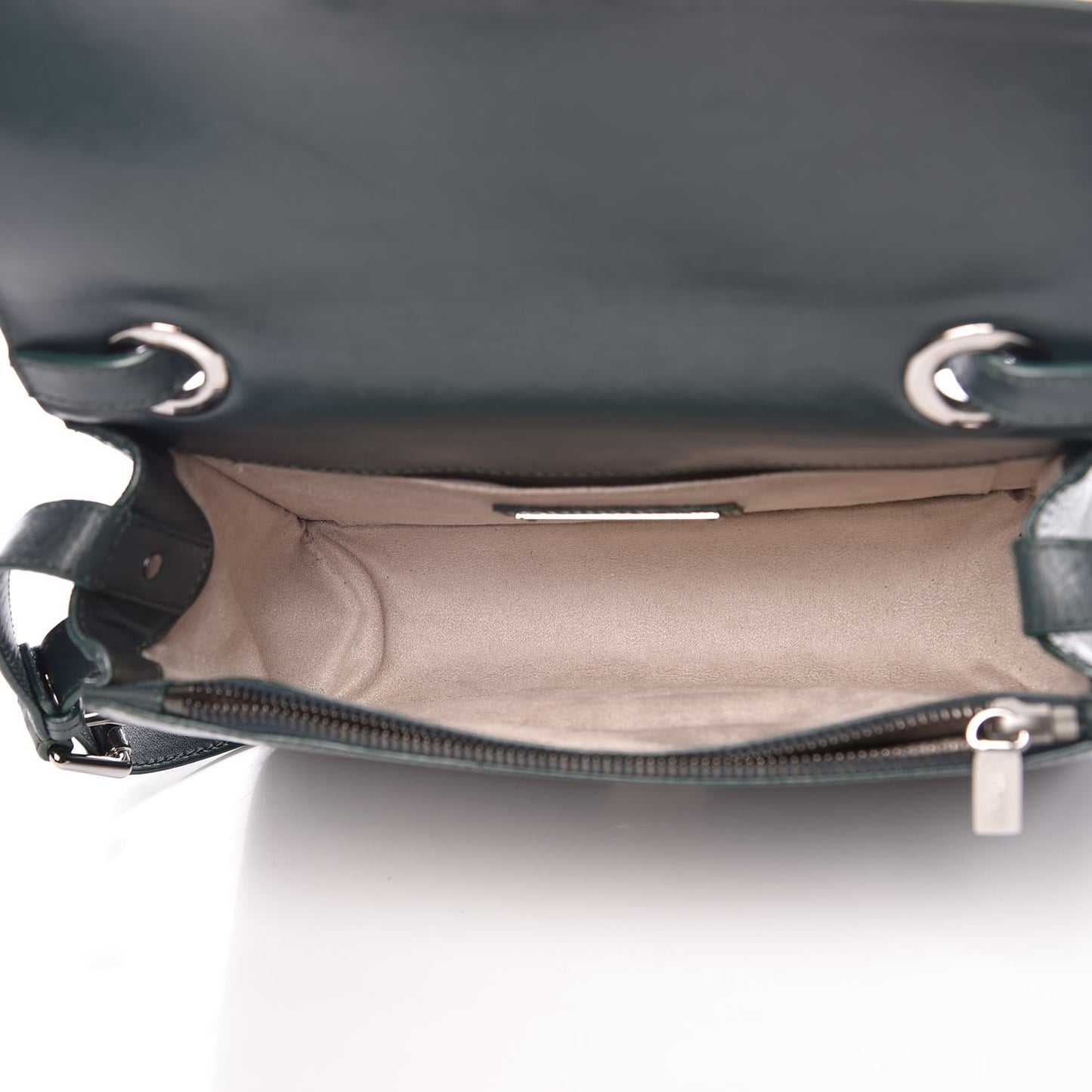 Smooth Calfskin Rebel Crossbody Bag Evergreen
