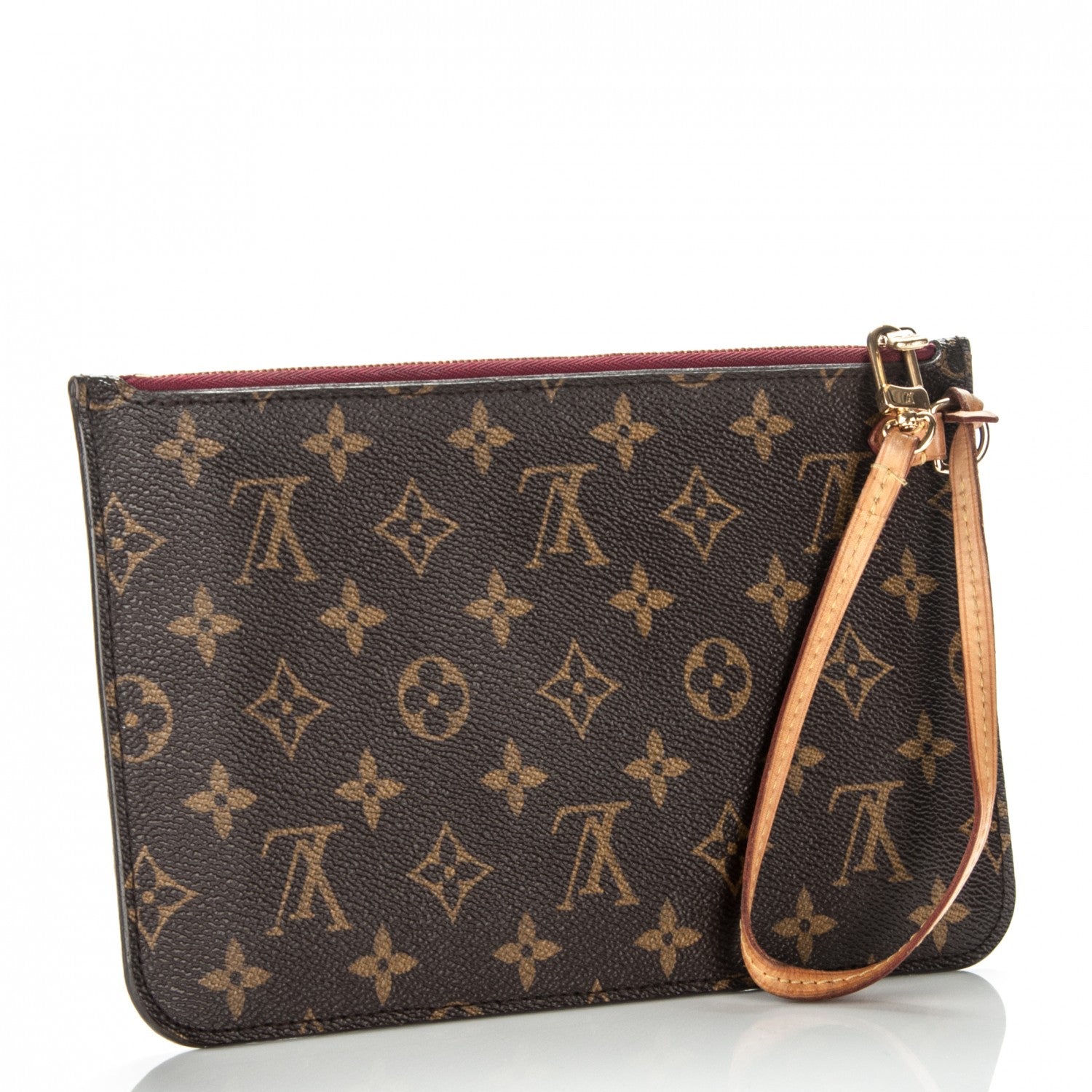 Louis Vuitton Monogram Neverfull MM GM Pochette Fuchsia 3 of 8