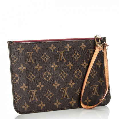 Louis Vuitton Monogram Neverfull MM GM Pochette Fuchsia 3 of 8