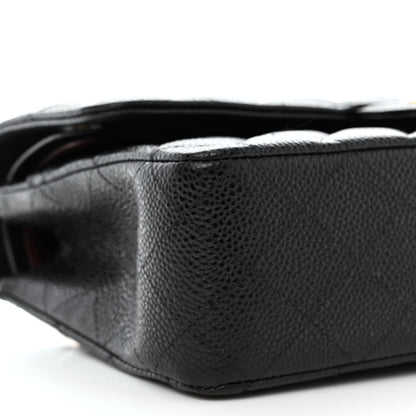 Chanel Caviar Quilted Medium Double Flap Black 9 of 11