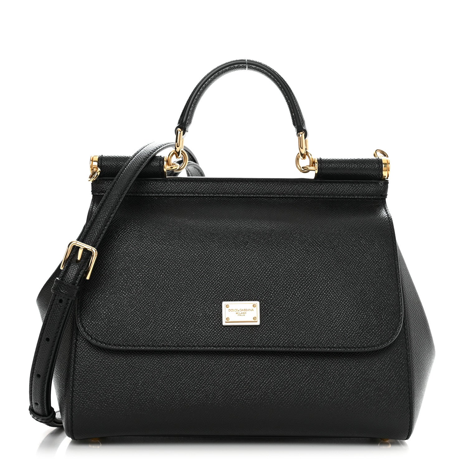 Dolce & Gabbana DOLCE & GABBANA Dauphine Large Miss Sicily Satchel Black 1 of 12