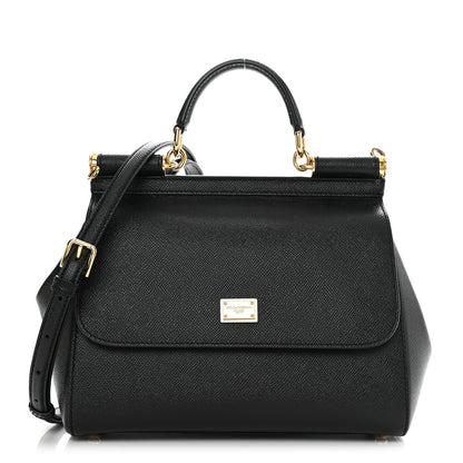 Dolce & Gabbana DOLCE & GABBANA Dauphine Large Miss Sicily Satchel Black 1 of 12