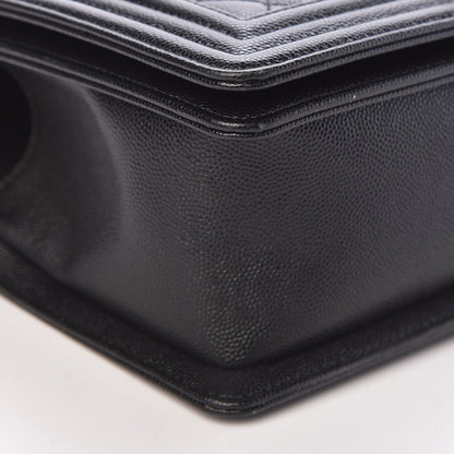 Chanel Caviar Quilted Medium Boy Flap Black 8 of 10