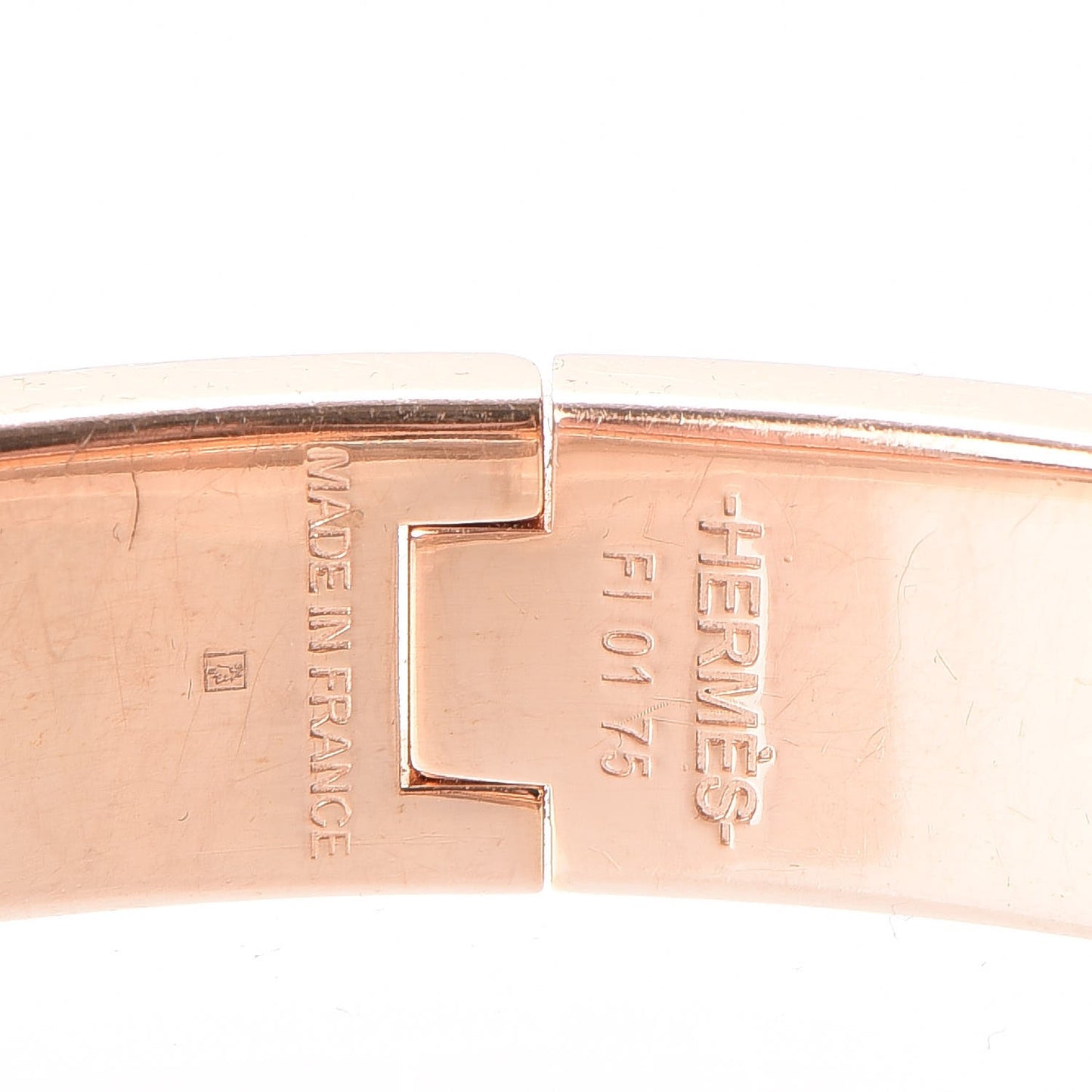 Enamel Narrow Clic Clac H Bracelet PM Black