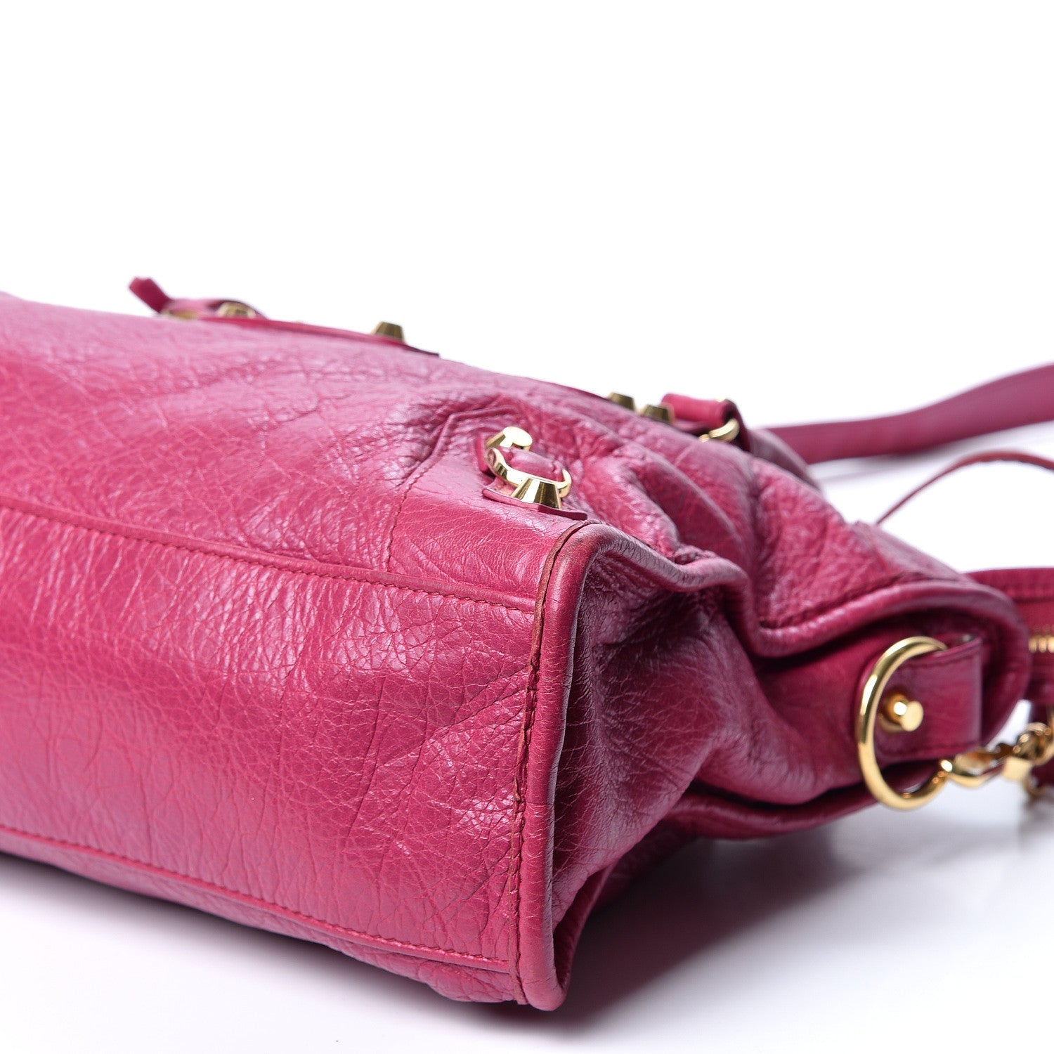 Balenciaga Agneau Classic Gold Hardware S City Rose Dahlia 9 of 9