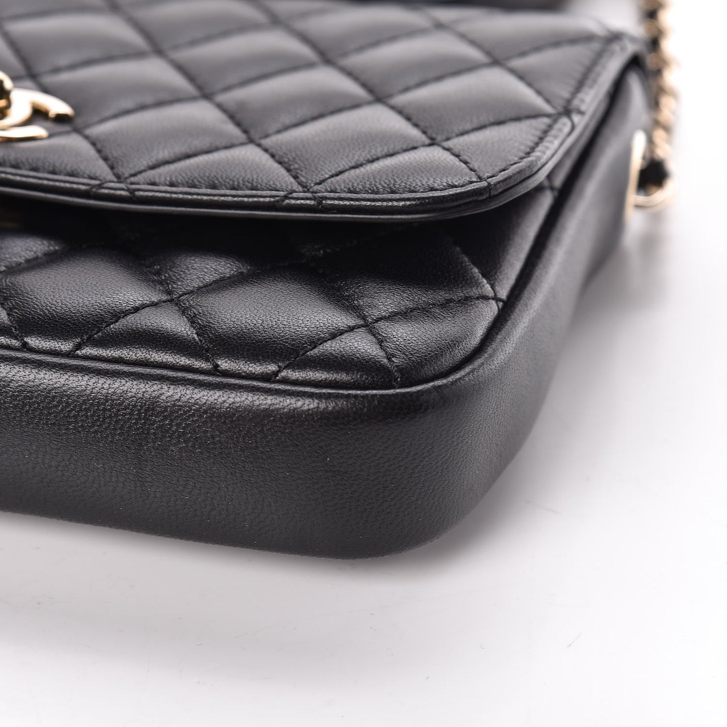 Lambskin Quilted Side Packs Black