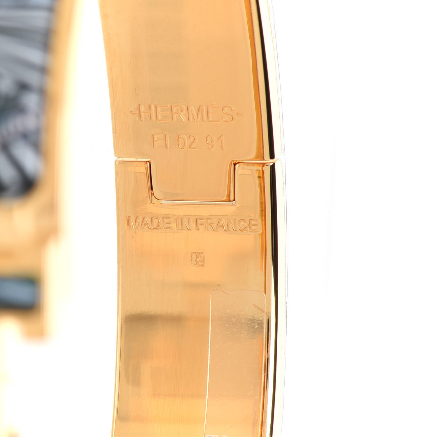 Hermes Enamel Narrow Print Animaux Camoufles Clic Clac H Bracelet PM By The Sea 4 of 4