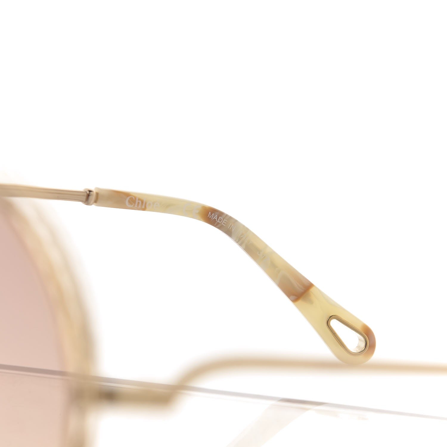 Chloe Oversized Round Carlina Oversized Round Sunglasses CE114ST Gold 6 of 8