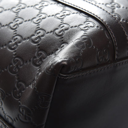 Gucci Guccissima Medium GG Charm Dome Satchel Dark Brown 11 of 12