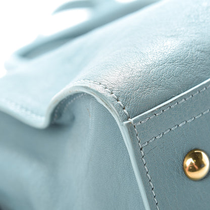 Saint Laurent Sheepskin Small Cabas ChYc Blue Glacier 10 of 22