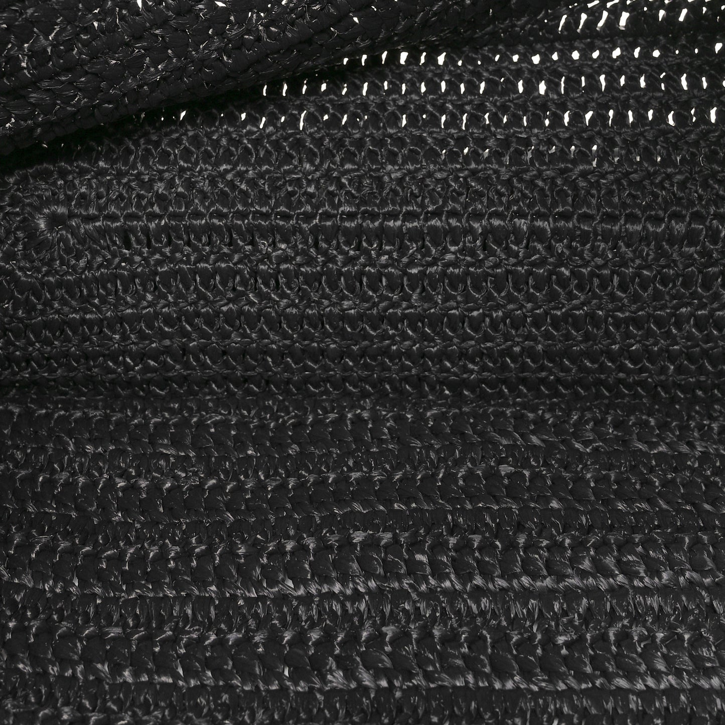Raffia Rive Gauche Tote Black