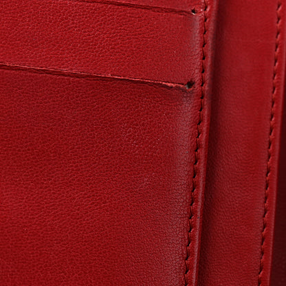 Chanel Lambskin Quilted Large Flap Wallet Red 12 of 12