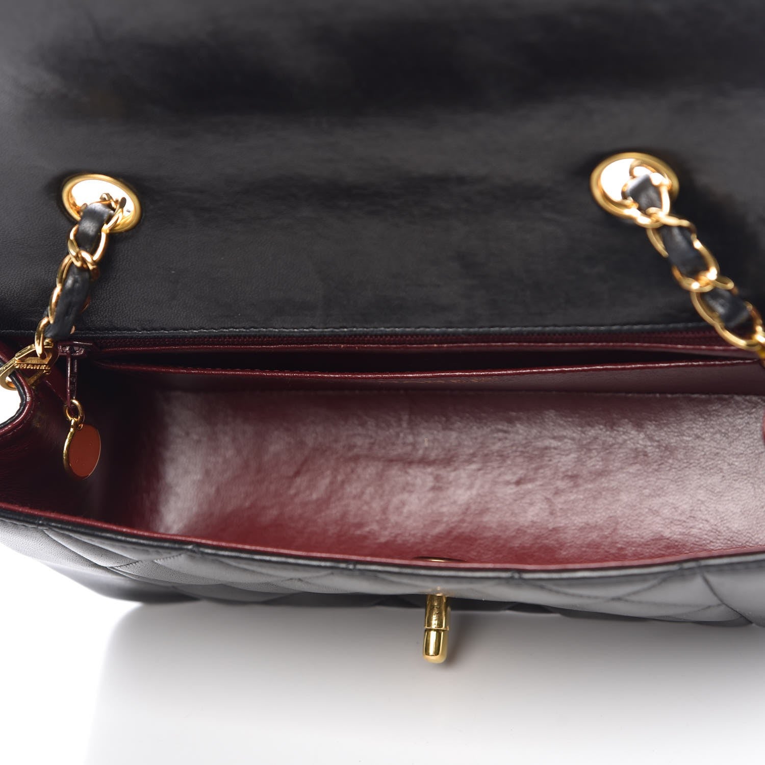 Chanel Lambskin Quilted Small Single Flap Black 5 of 9