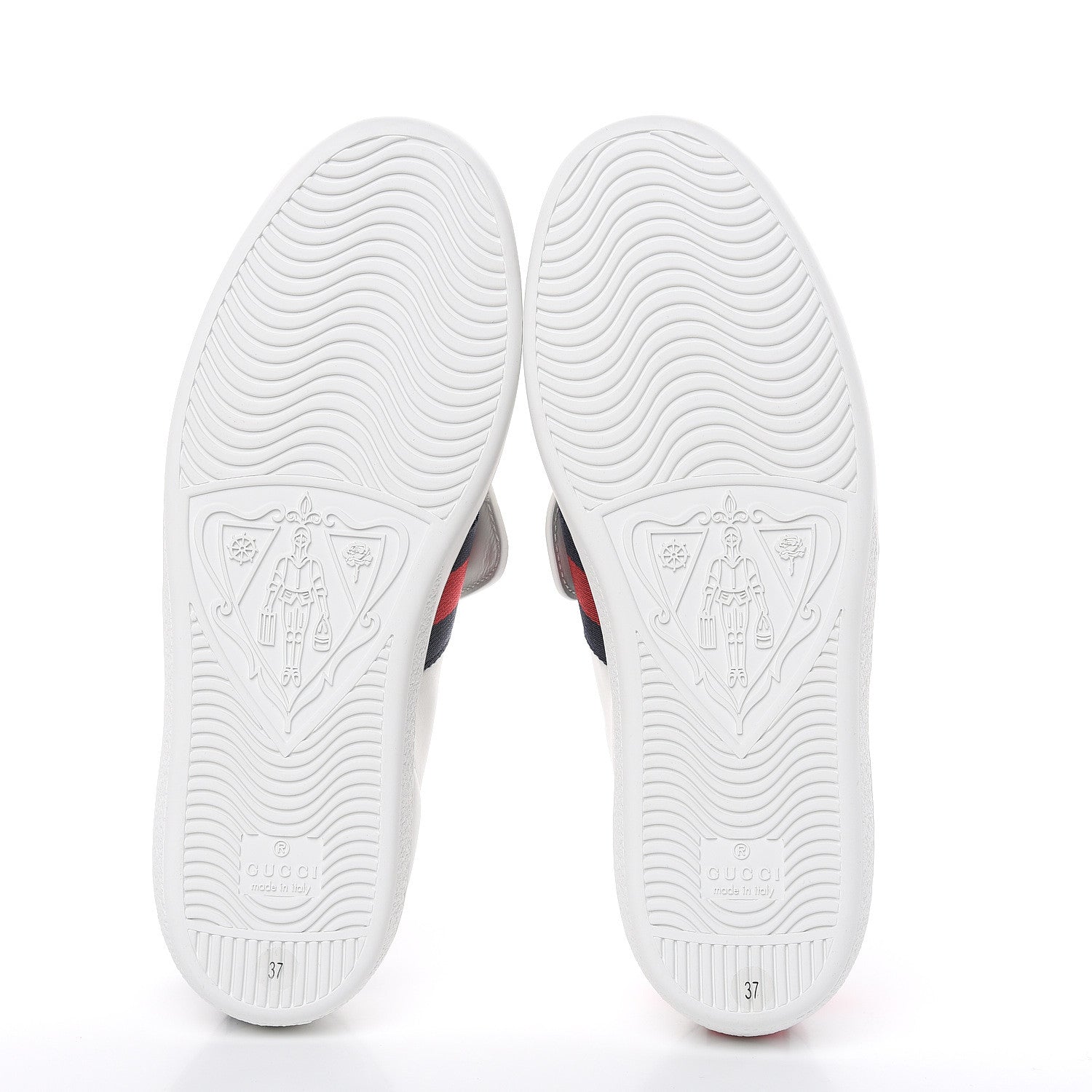 Gucci Calfskin Ayers Blind For Love Embroidered Womens Ace Sneakers 37 White 5 of 9