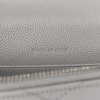 Saint Laurent Grain De Poudre Matelasse Chevron Monogram Envelope Chain Wallet Souris 6 of 16