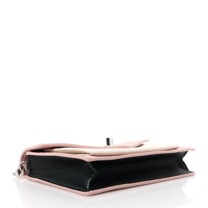 Louis Vuitton Calfskin My Lockme Chain Pochette Rose Ballet White 4 of 9