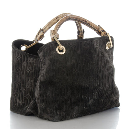 Louis Vuitton Monogram Suede Embossed Whisper PM Kohl 3 of 7