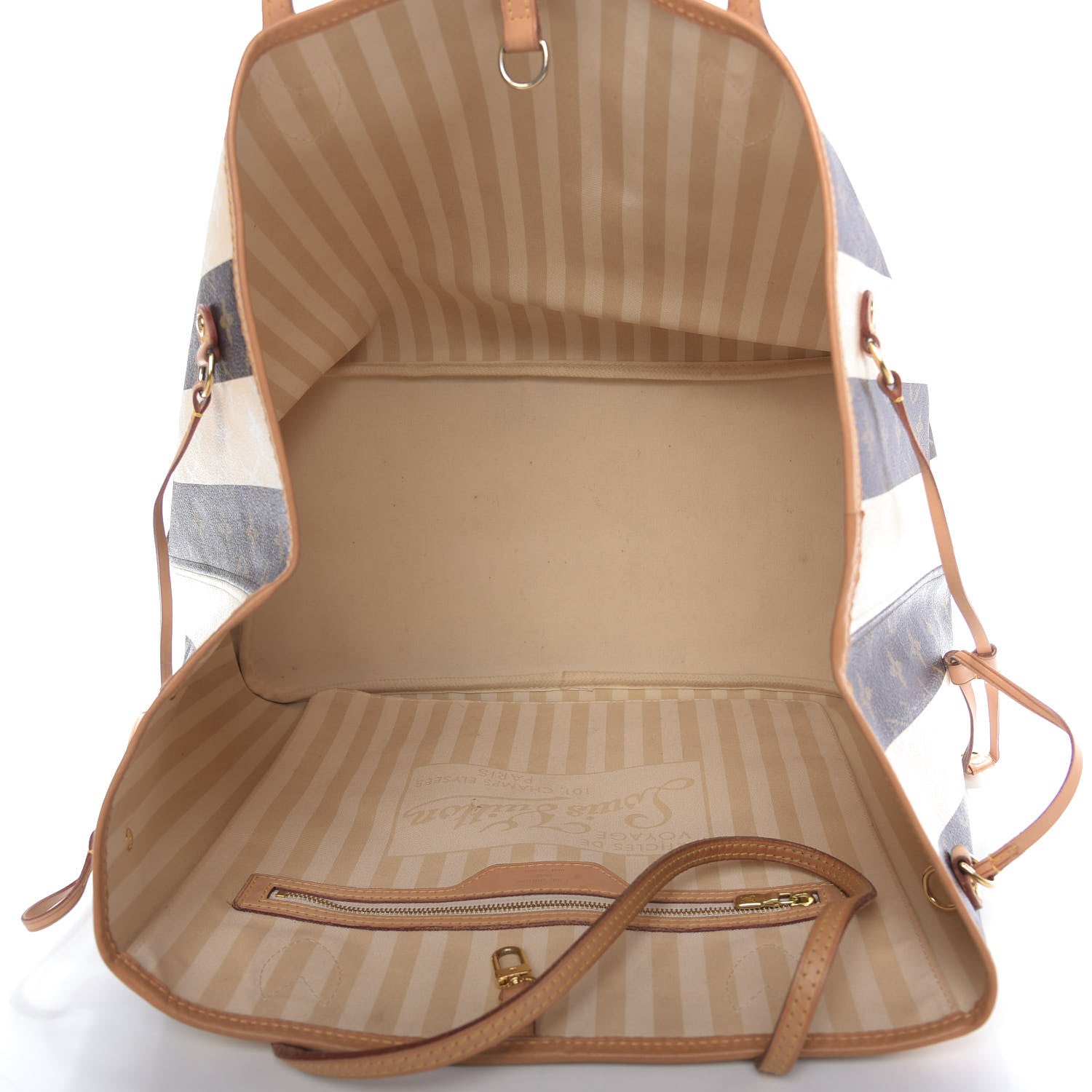 Louis Vuitton Monogram Rayures Neverfull GM 5 of 11