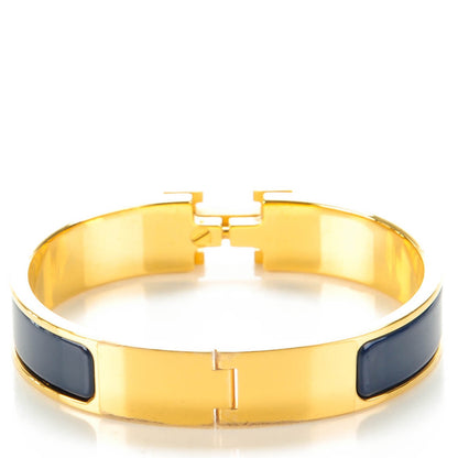 Hermes Enamel Narrow Clic Clac H Bracelet PM Indigo 3 of 6