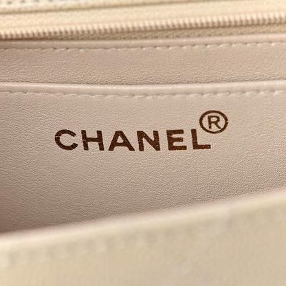 Chanel Caviar Stitch Medium Single Flap Beige Clair 7 of 15
