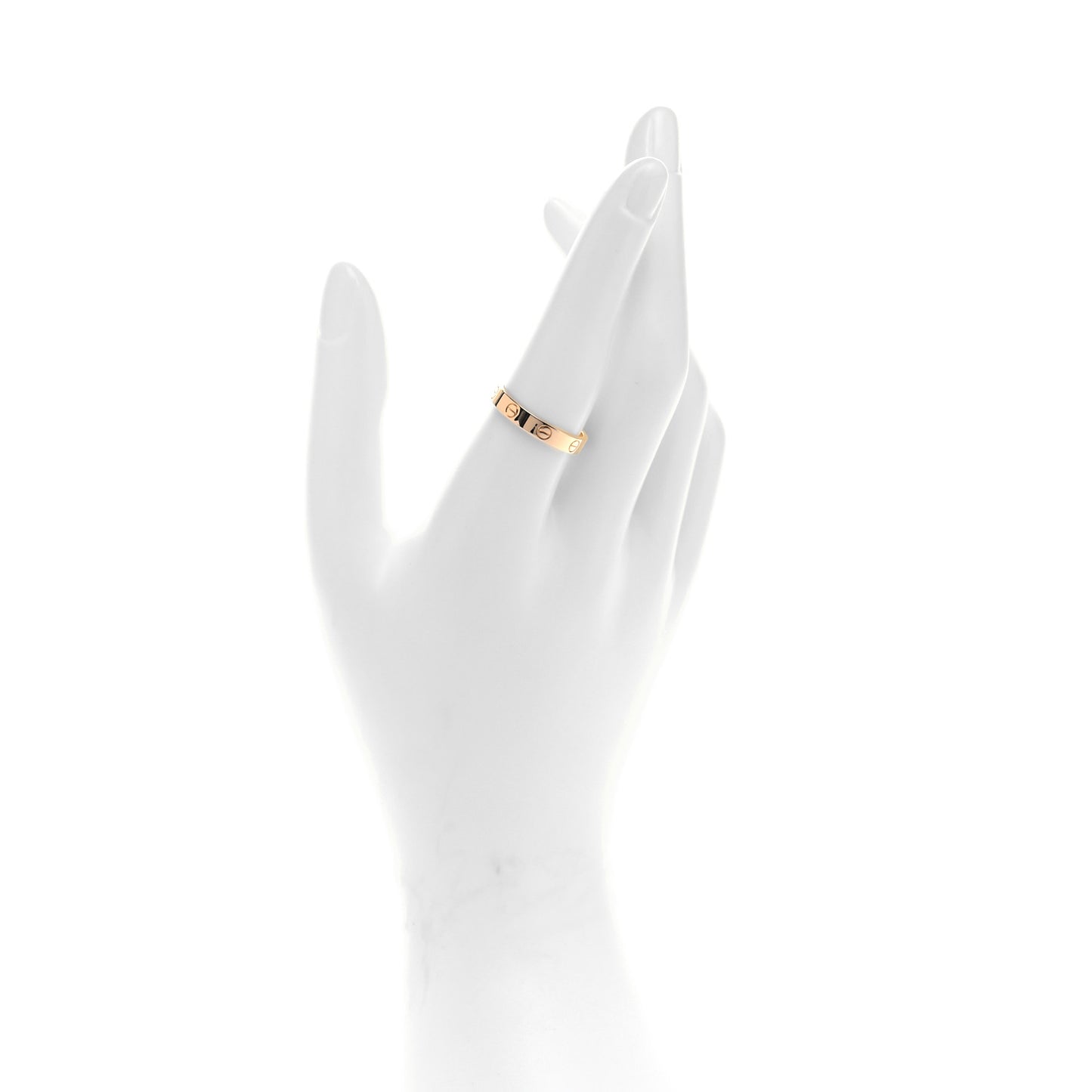 18K Yellow Gold 3.5mm LOVE Wedding Band Ring 58 8.25
