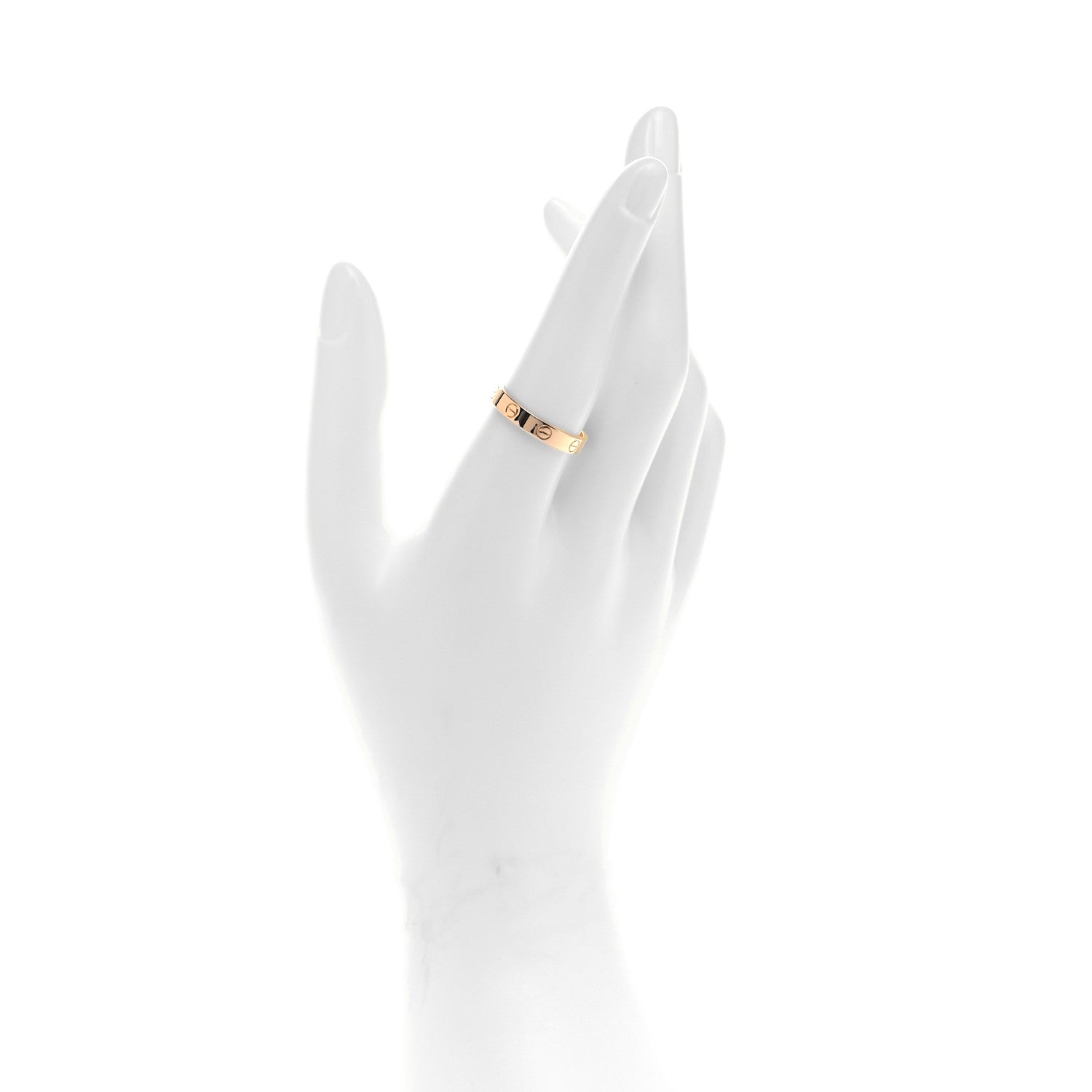 Cartier 18K Yellow Gold 3.5mm LOVE Wedding Band Ring 58 8.25 2 of 5
