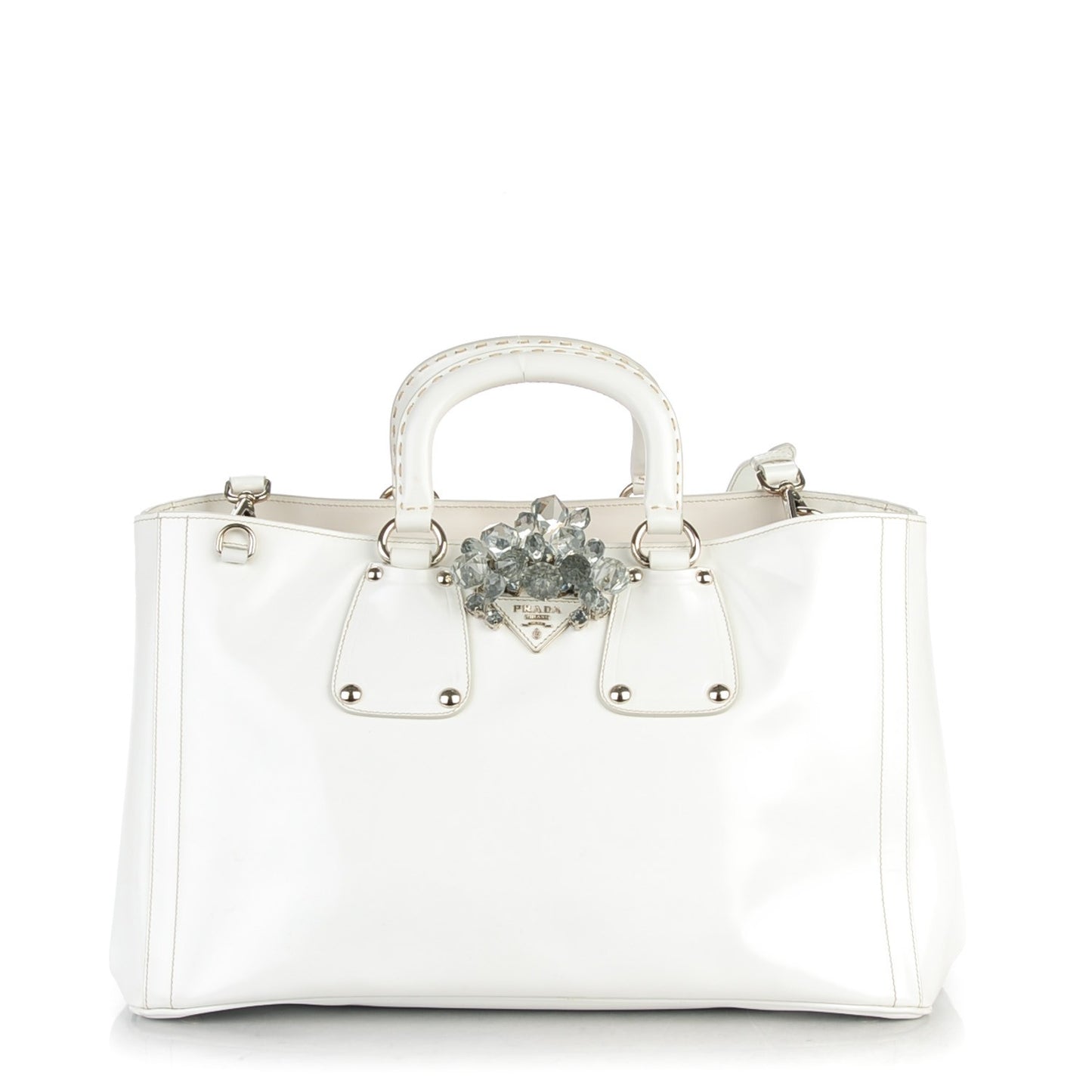 Spazzolato Crystal Tote Talco
