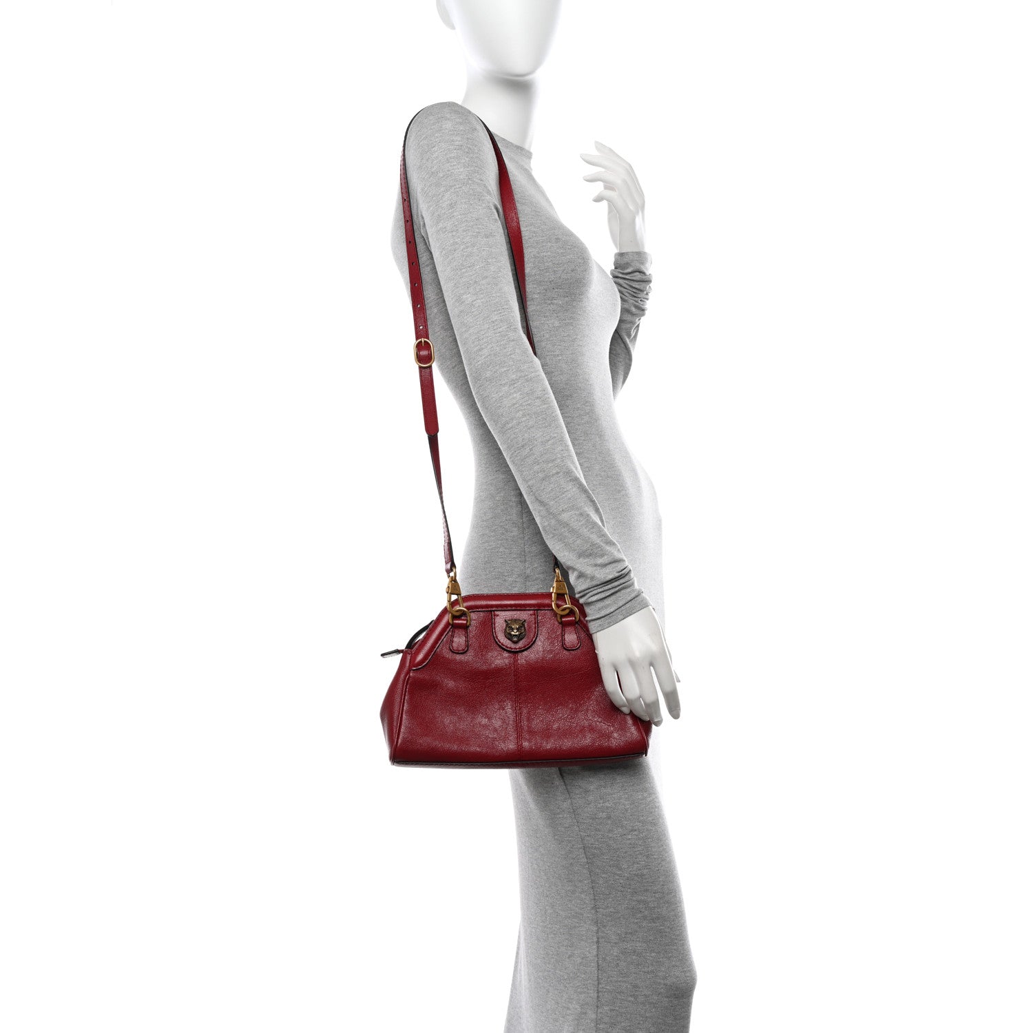 Gucci Piuma Lux Calfskin Small Re(Belle) Crossbody Bag Romantic Cerise 2 of 14