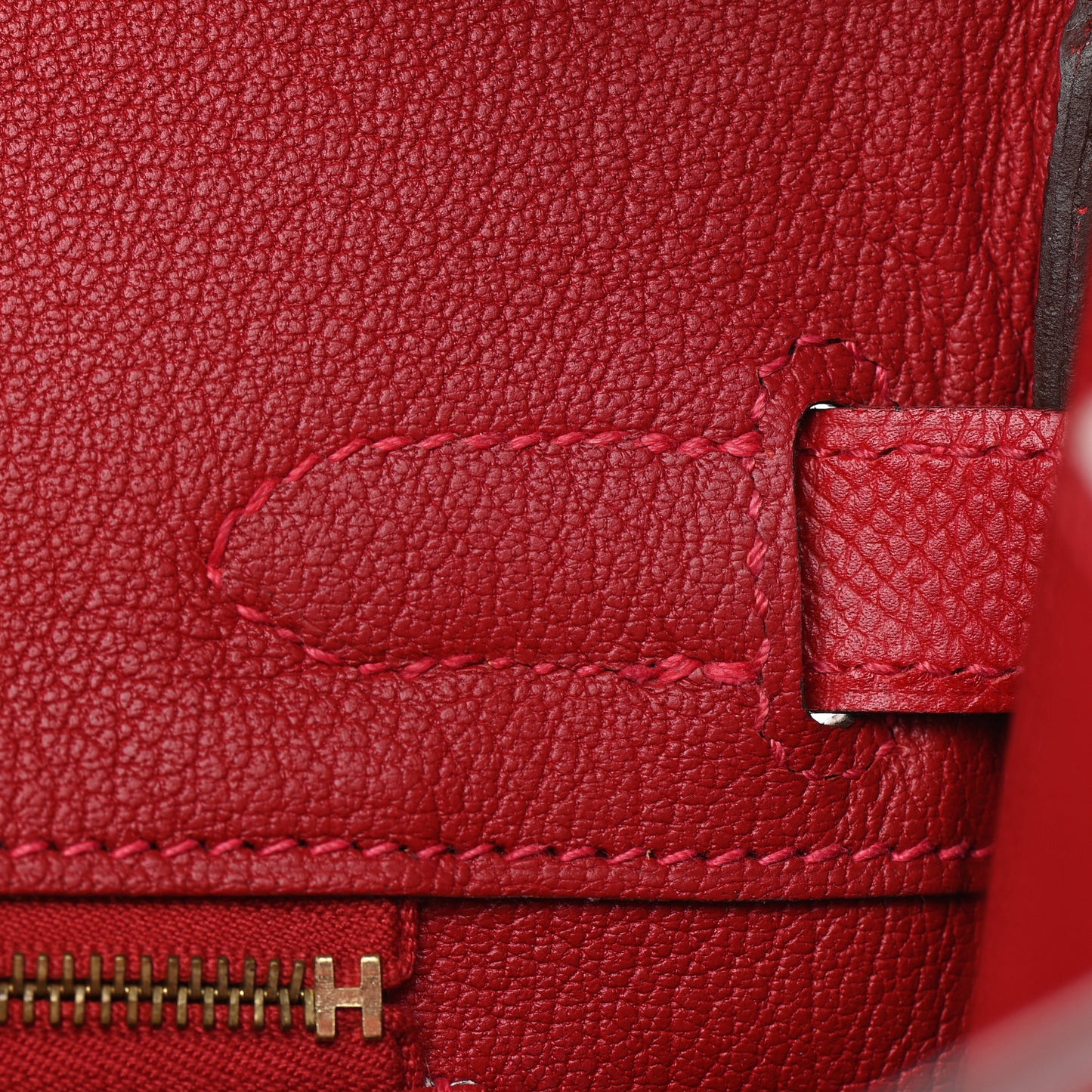 Epsom Birkin 30 Rouge Casaque