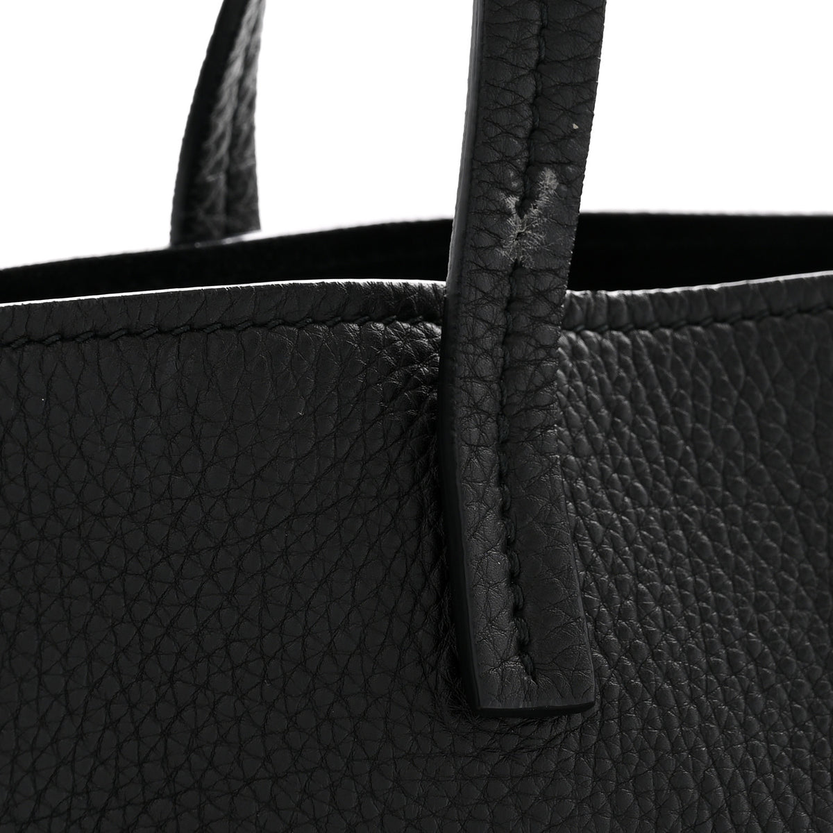 Grained Calfskin D-Bee Shopper Black