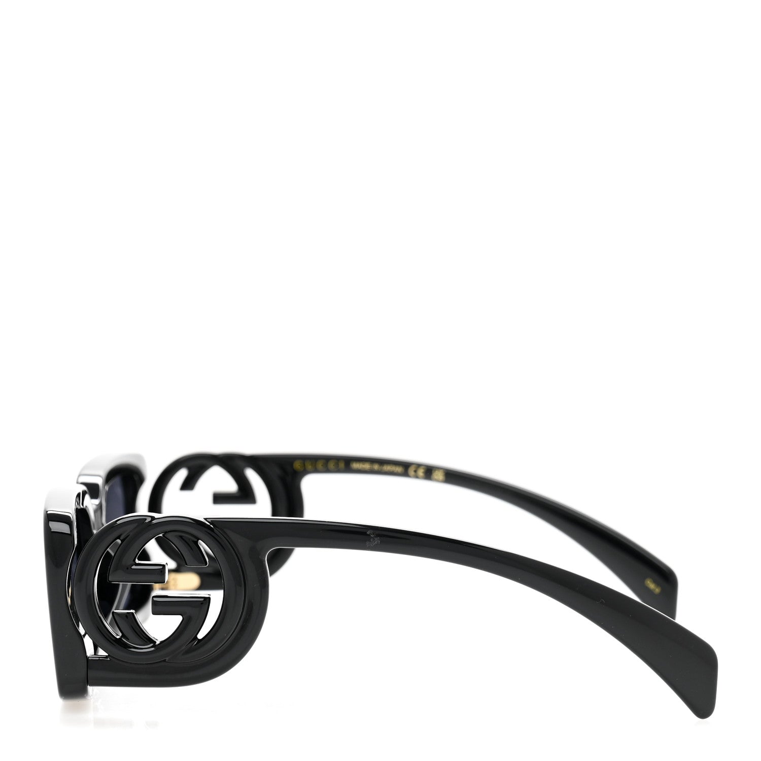 Gucci Acetate Chaise Rectangle Frame Sunglasses GG1325S Black 3 of 9