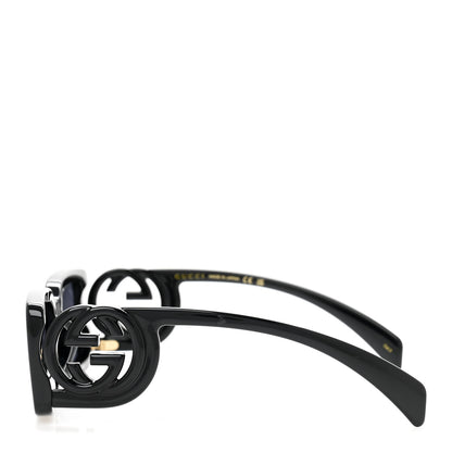Gucci Acetate Chaise Rectangle Frame Sunglasses GG1325S Black 3 of 9