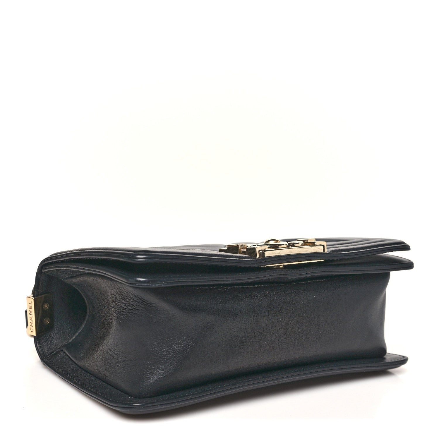 Chanel Calfskin Chevron Quilted Small Boy Flap Black 4 of 10